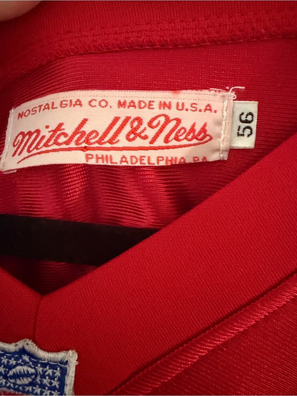 Mitchell & Ness San Francisco 49ers Red and White Jersey size 56 - Picture 4 of 10